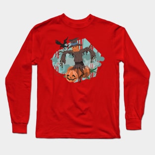 Halloween Scarecrow Long Sleeve T-Shirt